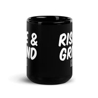 Thumbnail for RISE & GRIND BLACK GLOSSY MUG