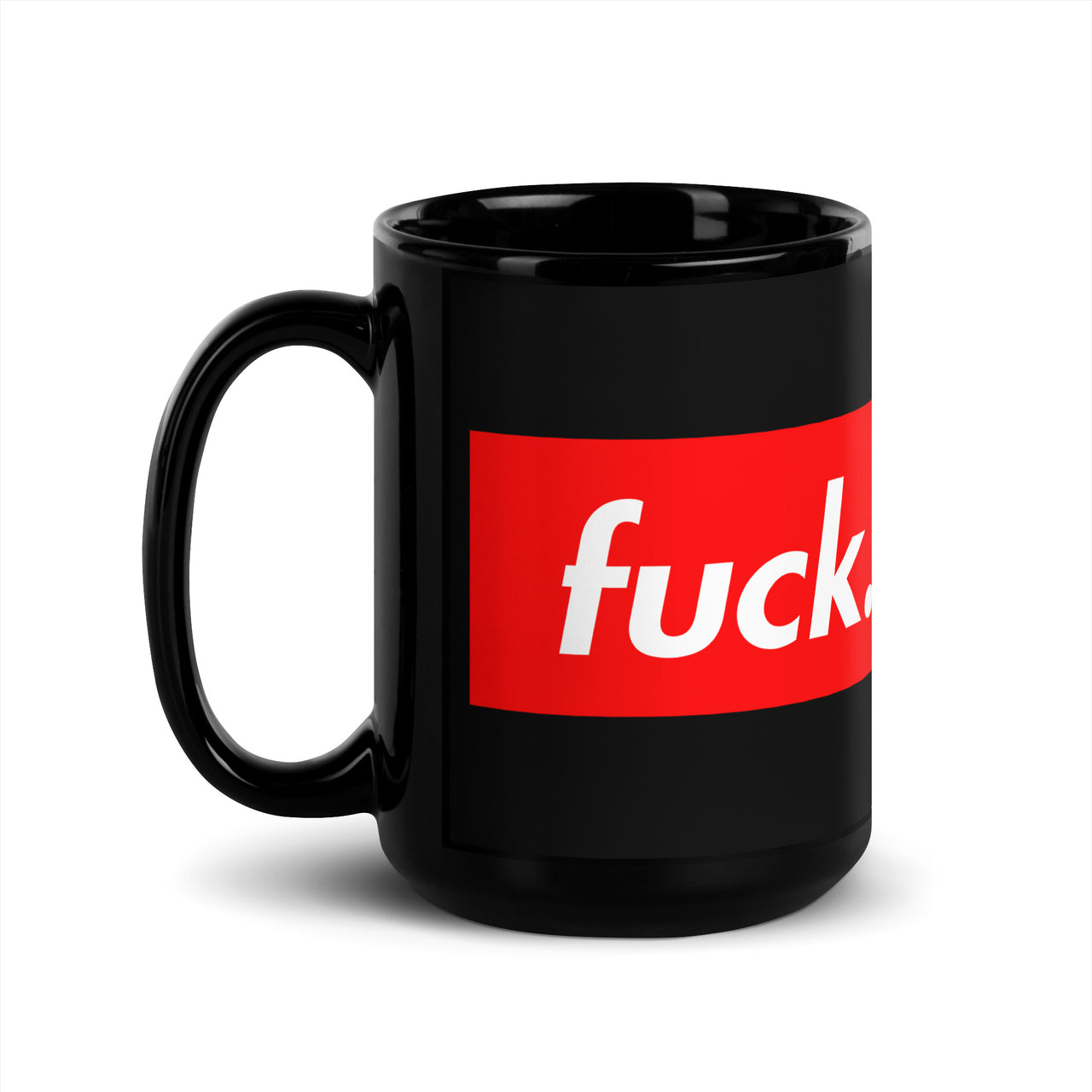 FUSS BLACK GLOSSY MUG