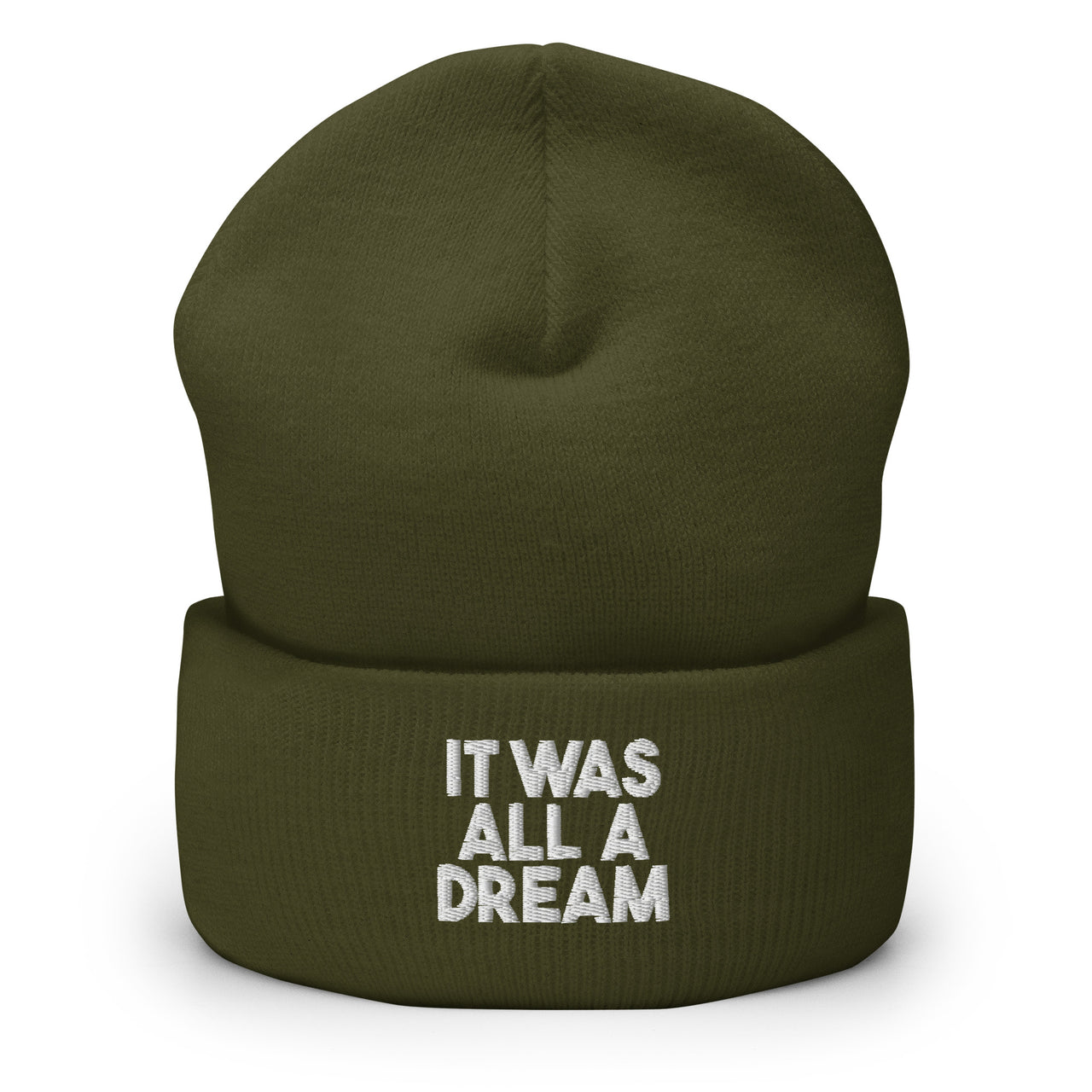 IT WAS ALL A DREAM CUFFED BEANIE