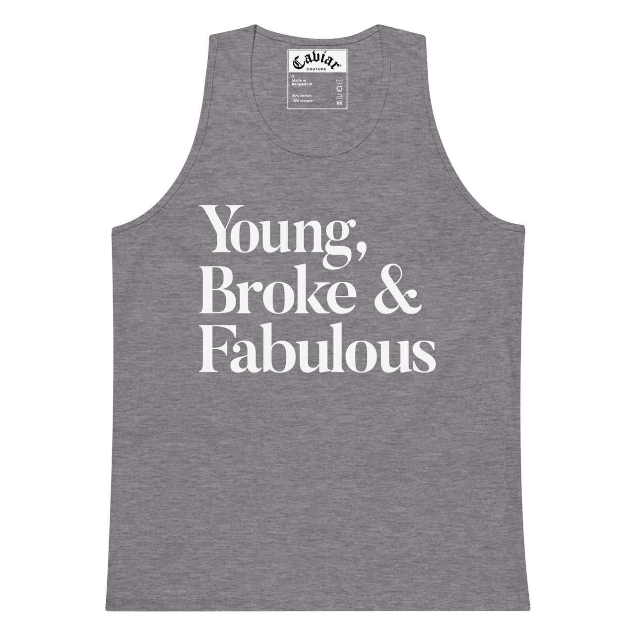 YOUNG BROKE  MEN’S PREMIUM TANK TOP