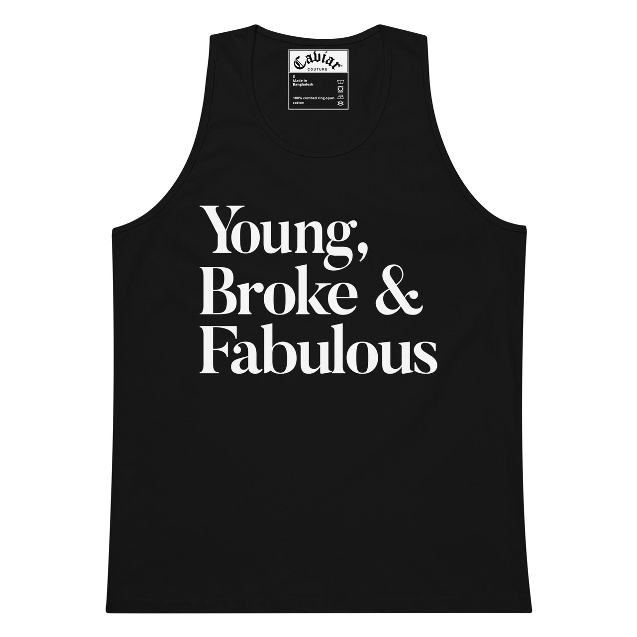 YOUNG BROKE  MEN’S PREMIUM TANK TOP