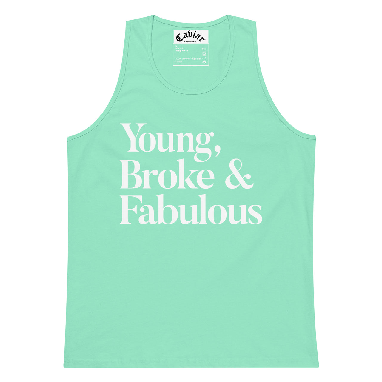 YOUNG BROKE  MEN’S PREMIUM TANK TOP