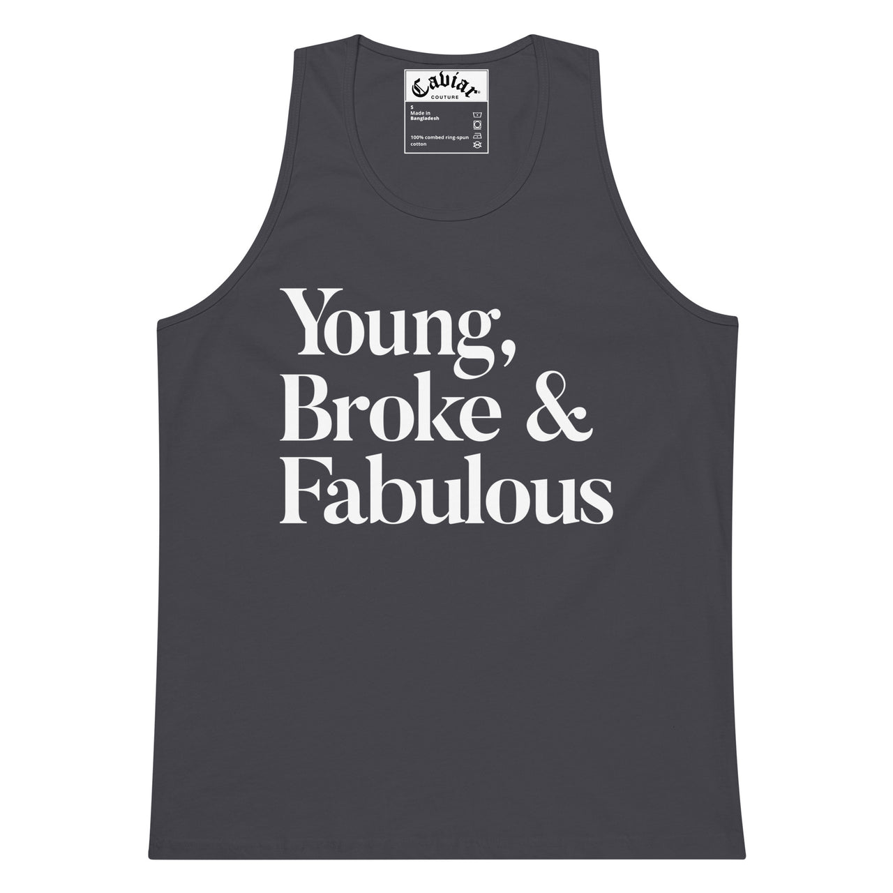 YOUNG BROKE  MEN’S PREMIUM TANK TOP