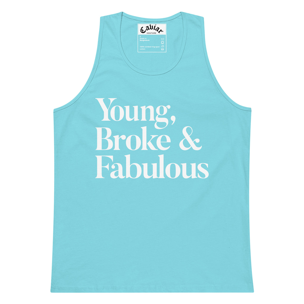 YOUNG BROKE  MEN’S PREMIUM TANK TOP