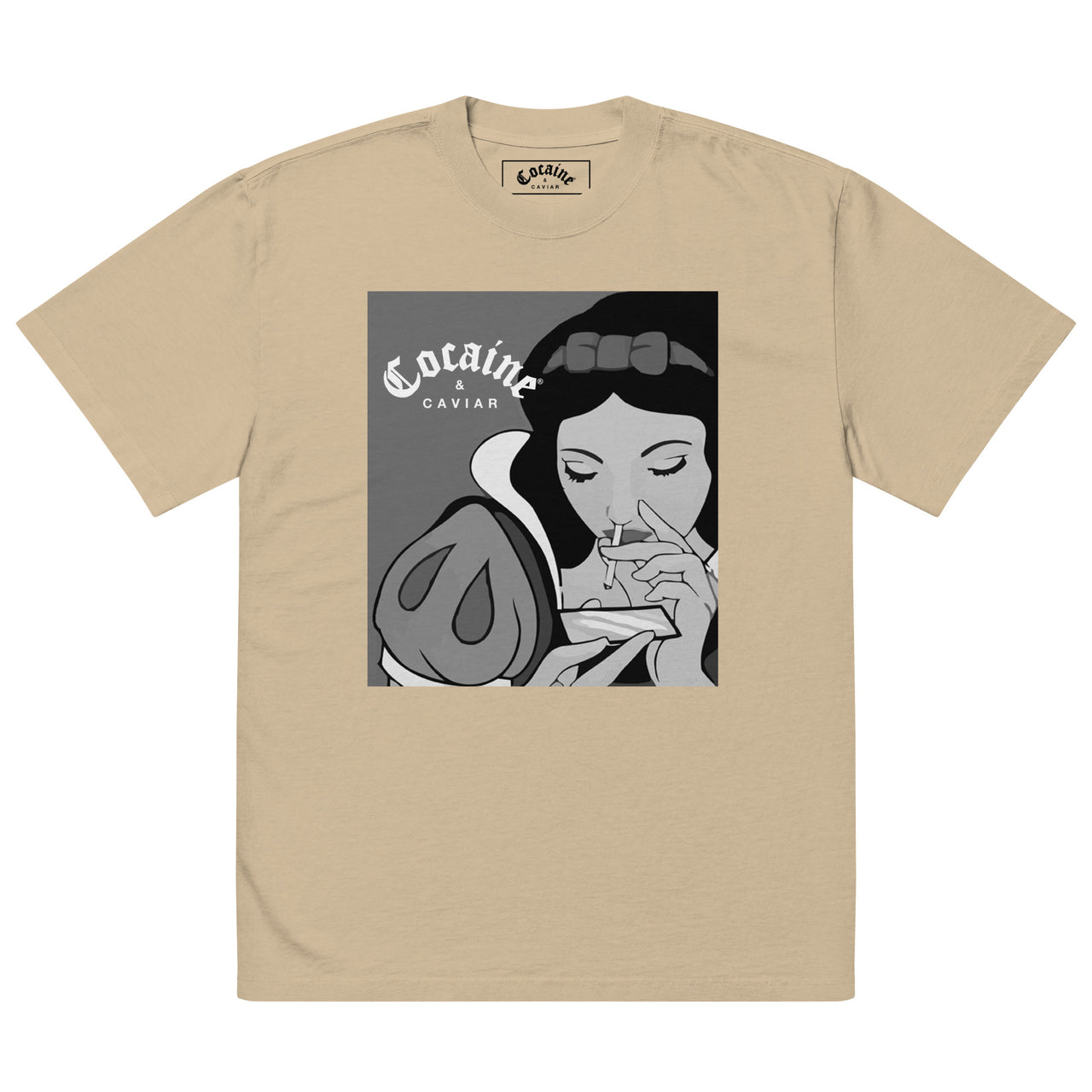 SNOW WHITE OVERSIZED FADED T-SHIRT