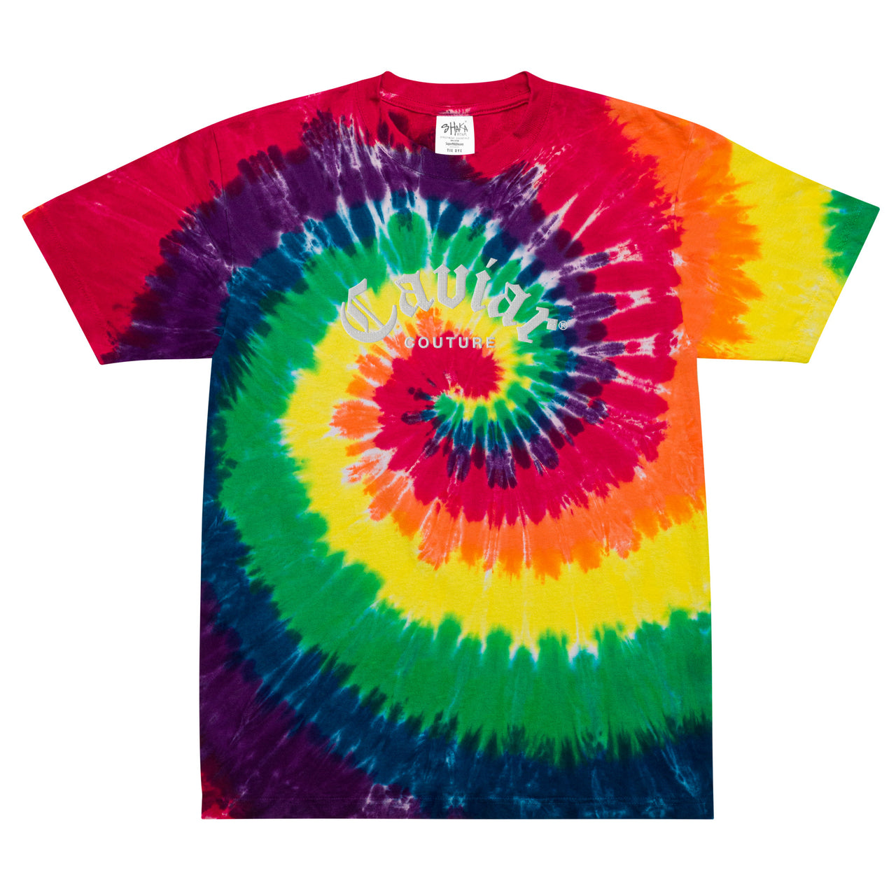 CAVIAR COUTURE OVERSIZED TIE-DYE T-SHIRT