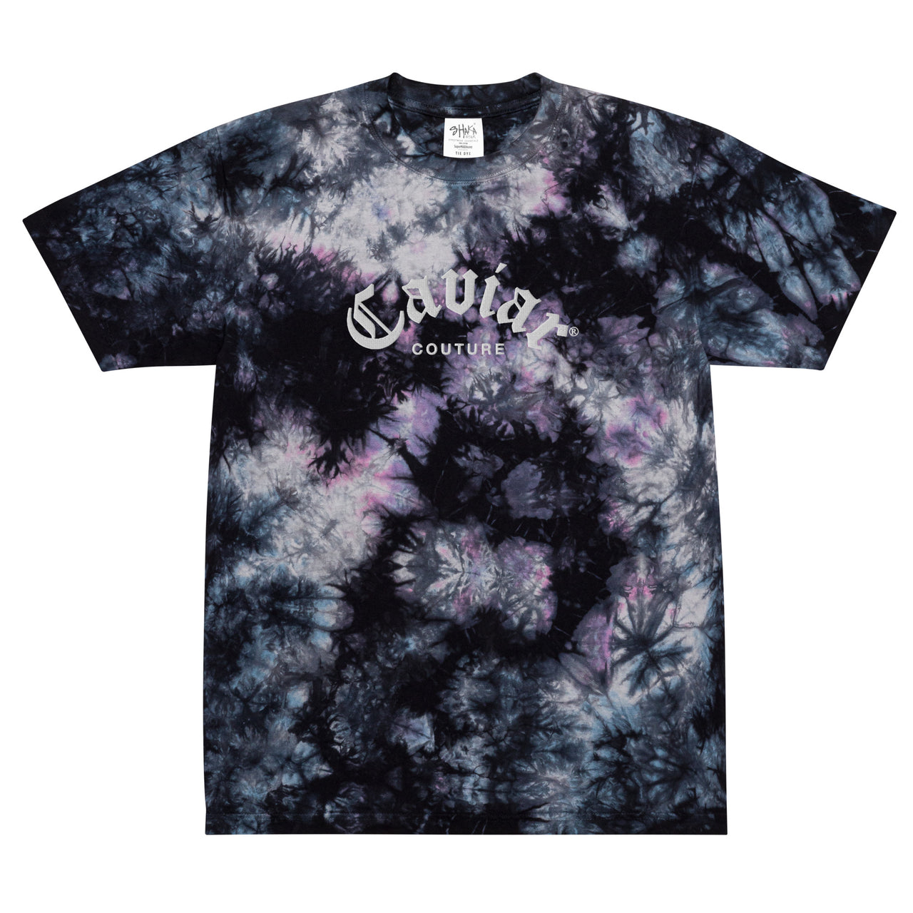 CAVIAR COUTURE OVERSIZED TIE-DYE T-SHIRT