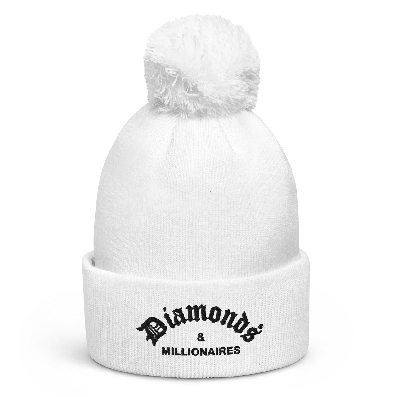 DIAMONDS & MILLIONAIRES POM POM BEANIE