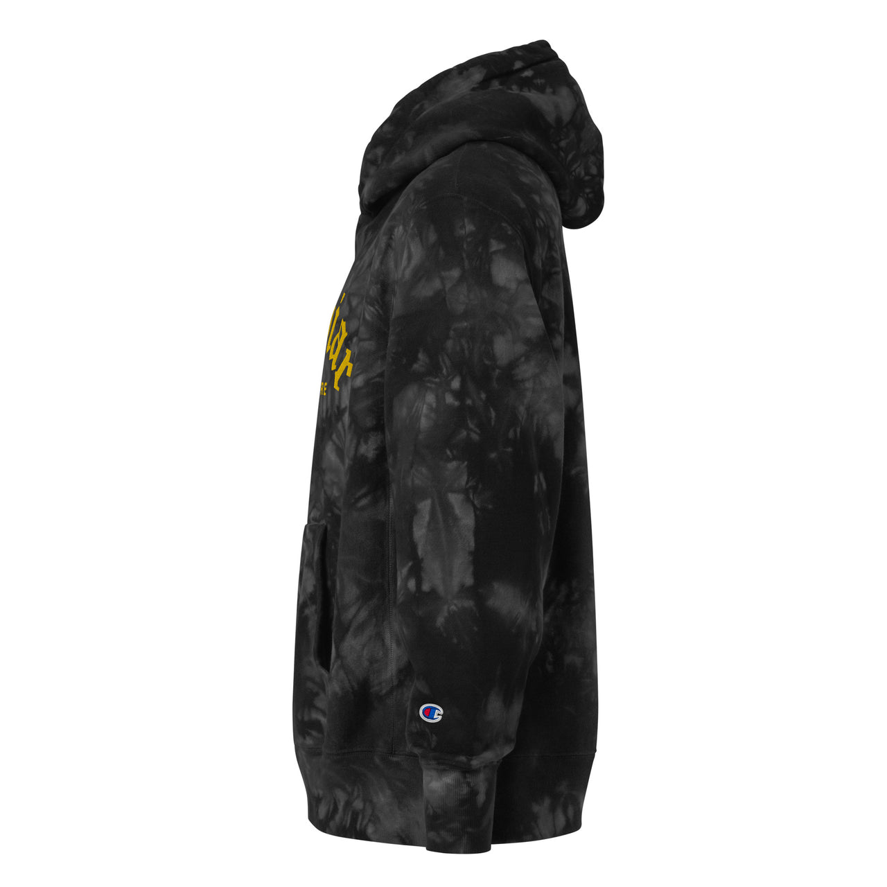 CAVIAR COUTURE GOLD CHAMPION TIE-DYE HOODIE