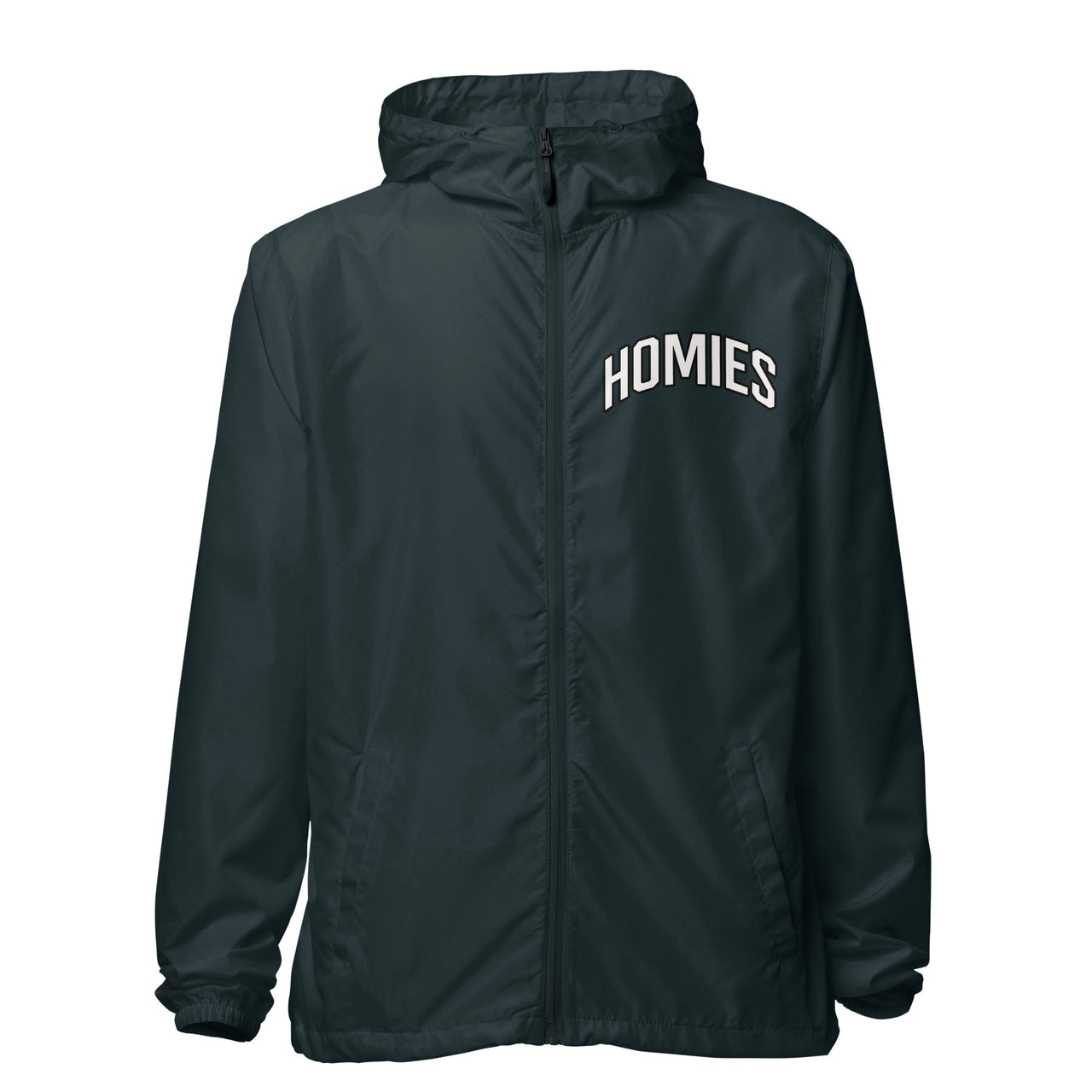 HOMIES lightweight zip up windbreaker