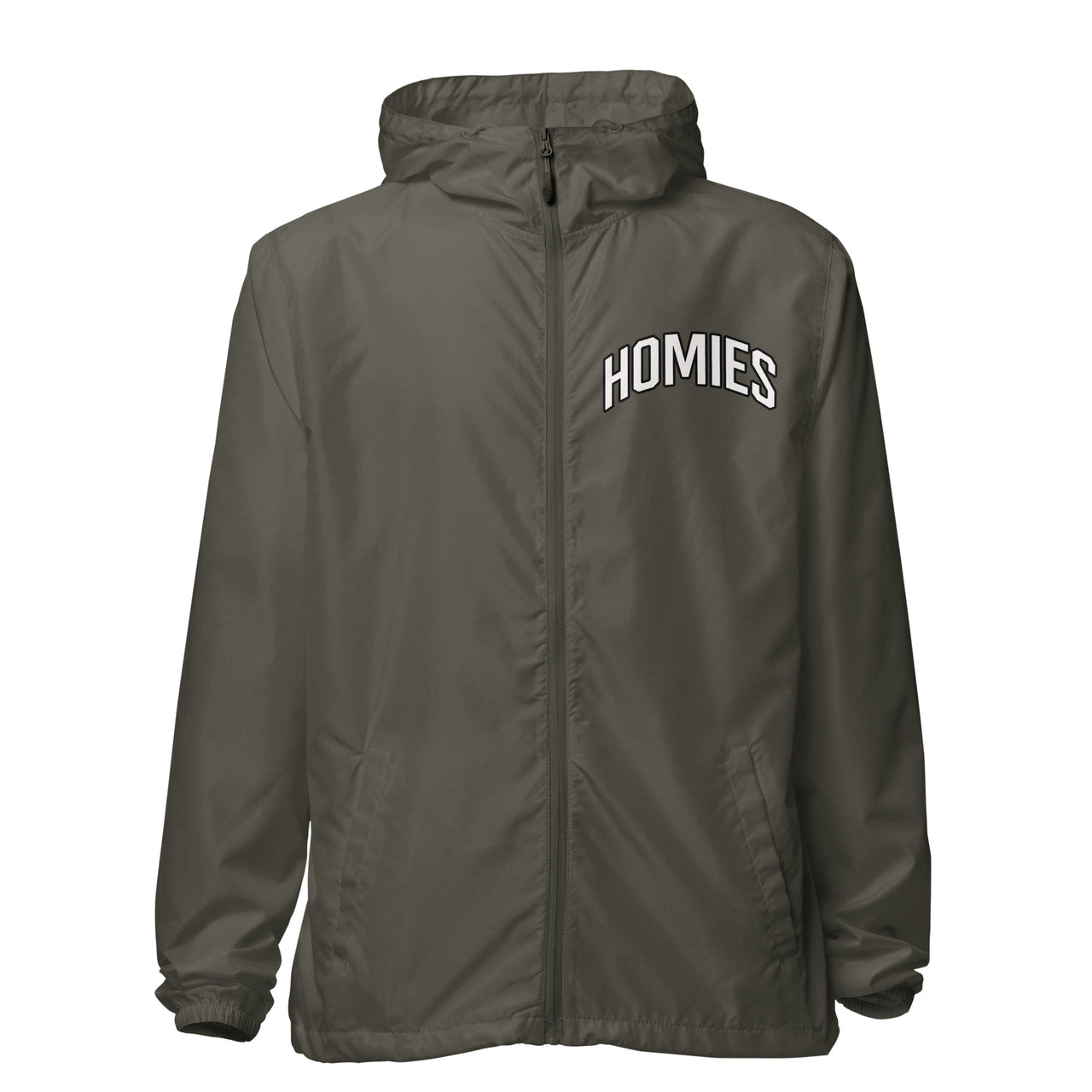 HOMIES lightweight zip up windbreaker