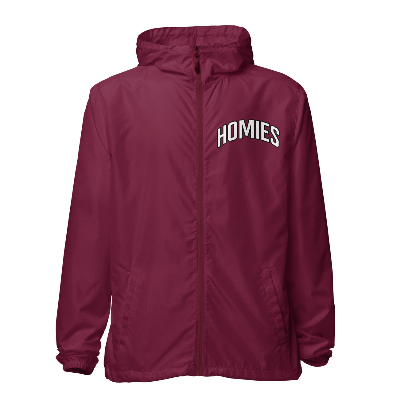 HOMIES lightweight zip up windbreaker