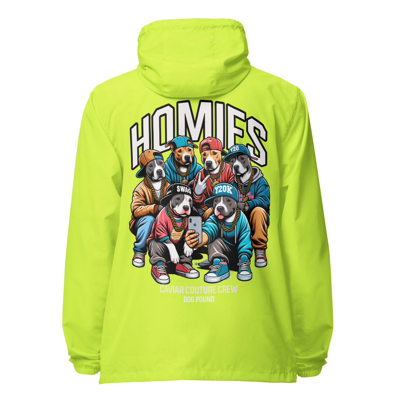 HOMIES lightweight zip up windbreaker