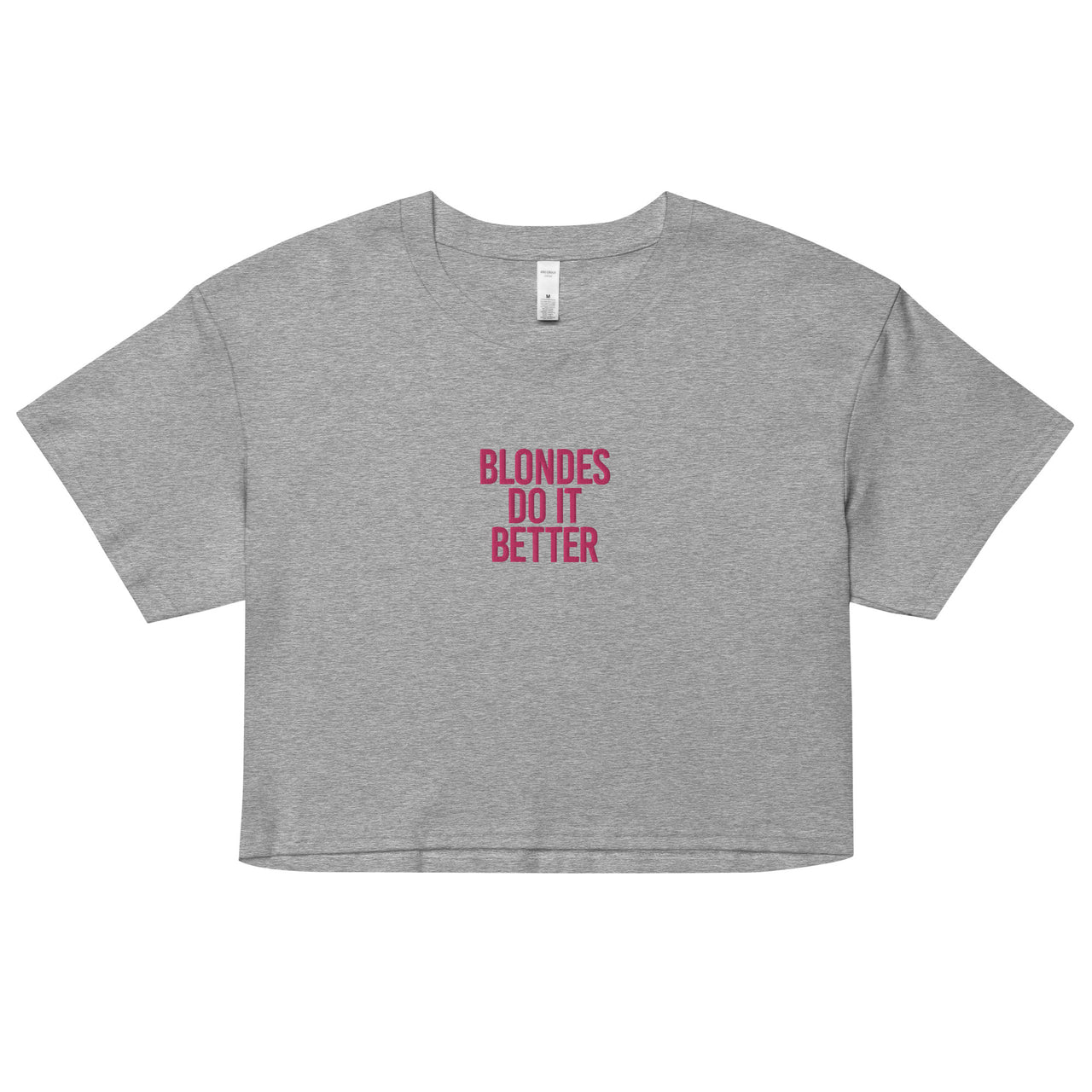 BLONDS DO IT BETTER WOMEN’S CROP TOP