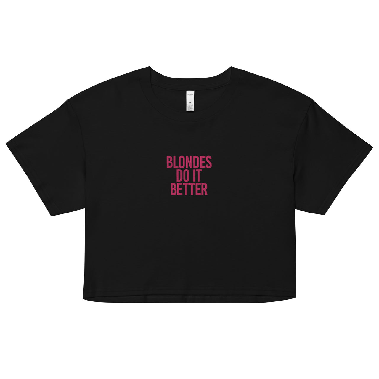 BLONDS DO IT BETTER WOMEN’S CROP TOP