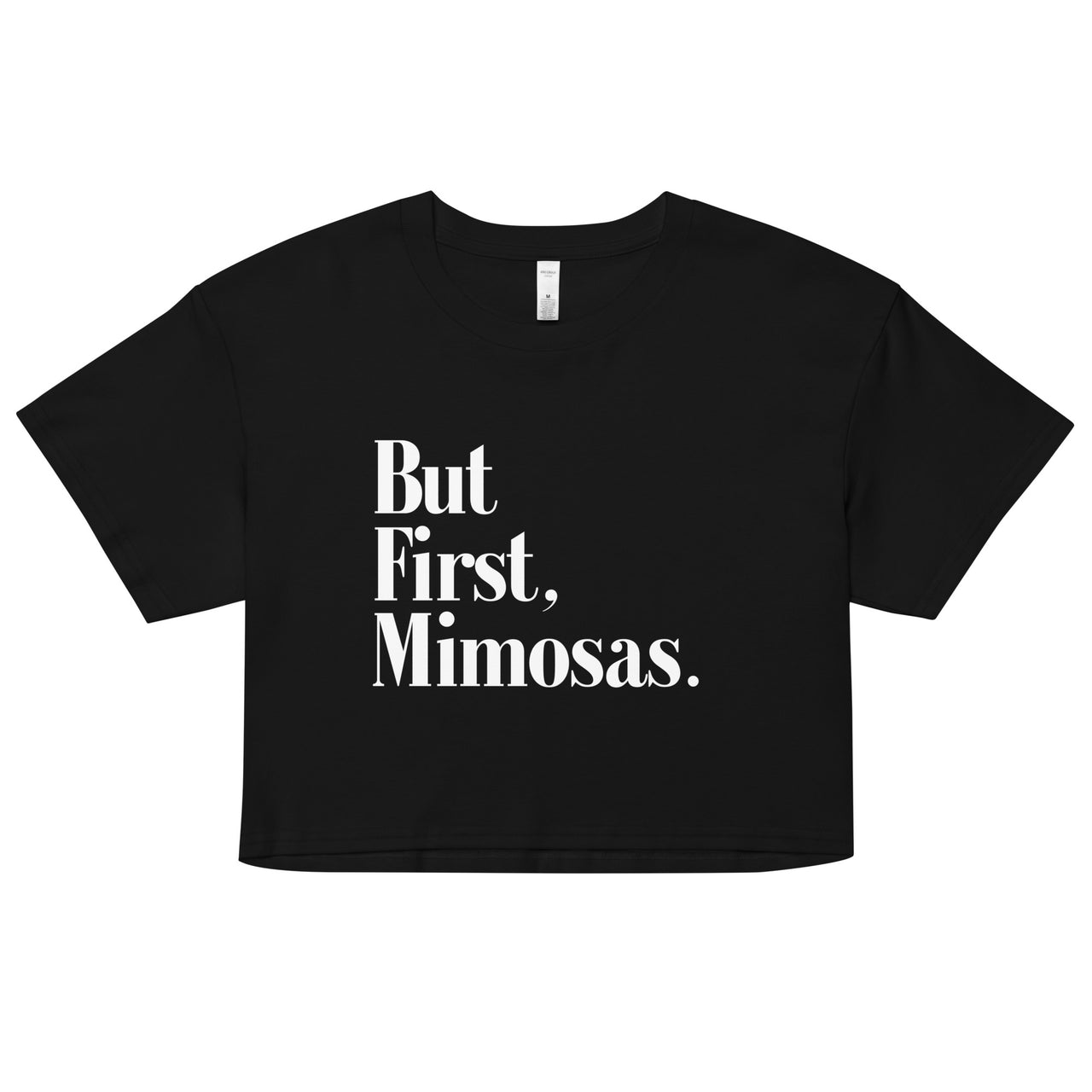 BUT ' FIRST WOMEN’S CROP TOP