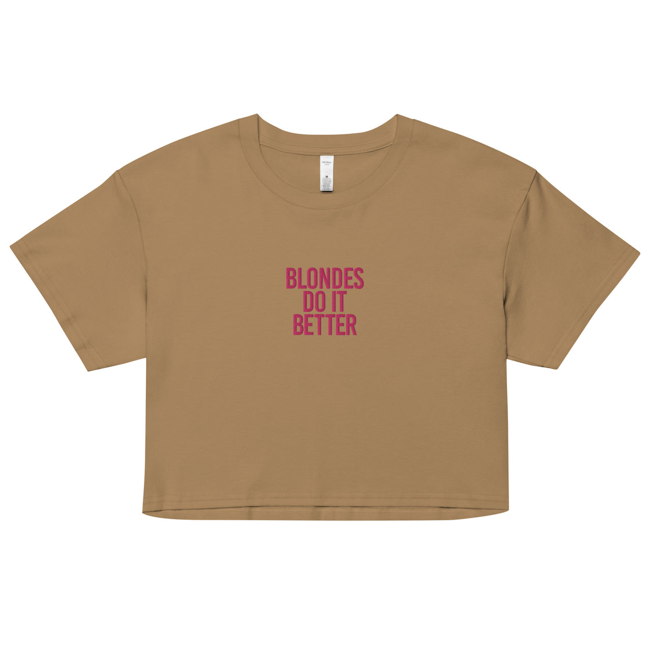 BLONDS DO IT BETTER WOMEN’S CROP TOP