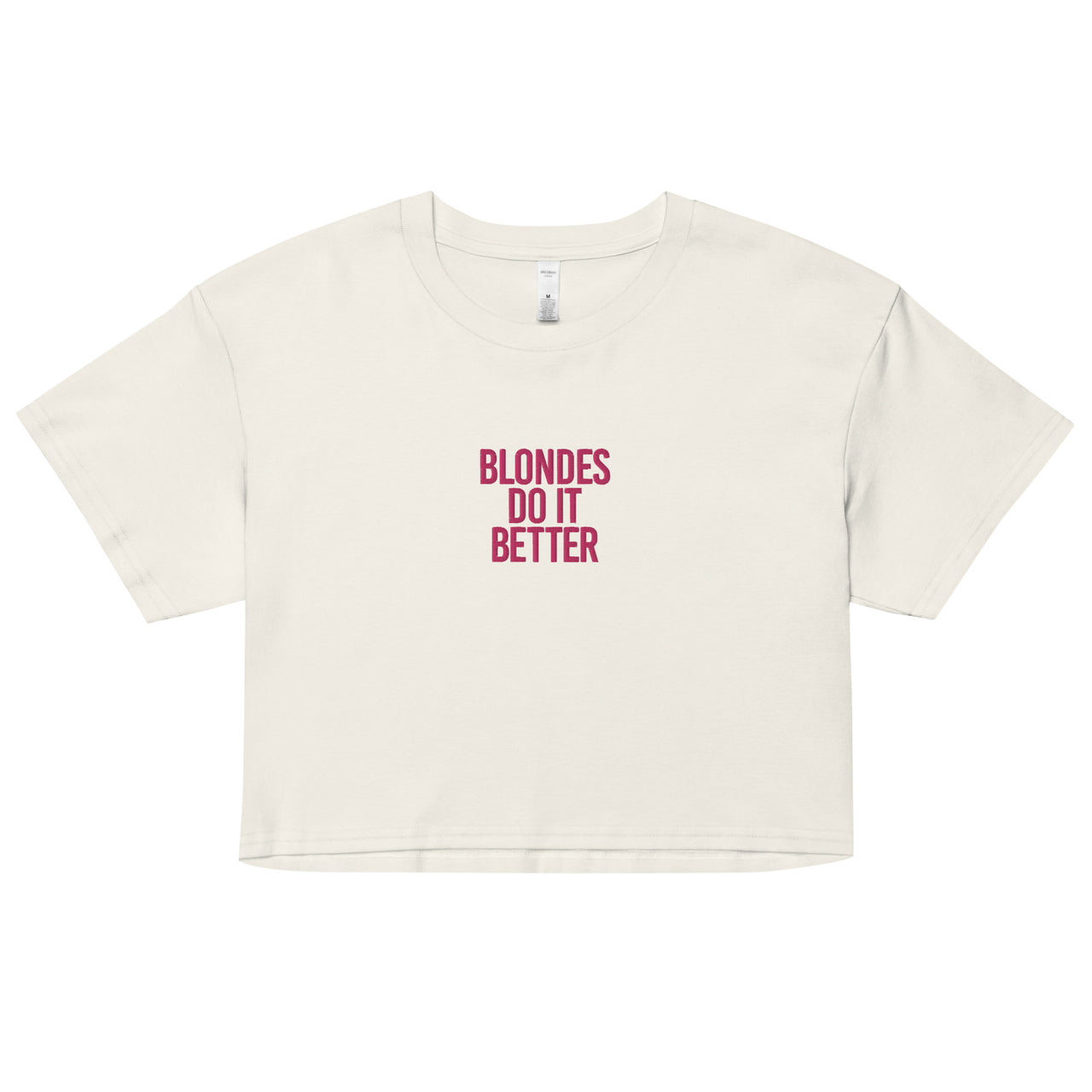 BLONDS DO IT BETTER WOMEN’S CROP TOP