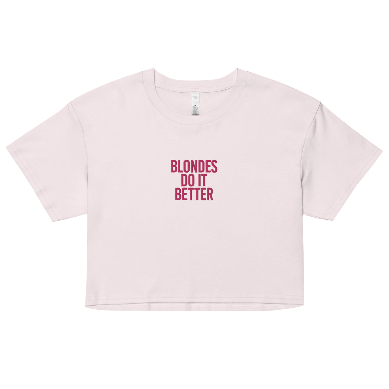 BLONDS DO IT BETTER WOMEN’S CROP TOP