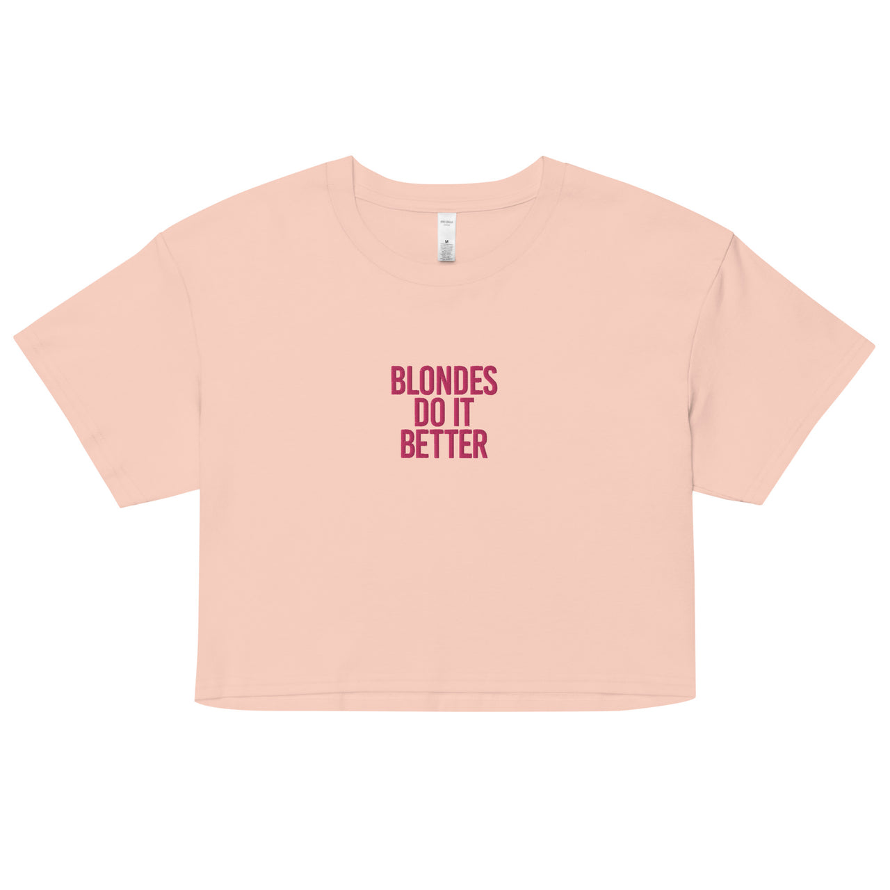 BLONDS DO IT BETTER WOMEN’S CROP TOP