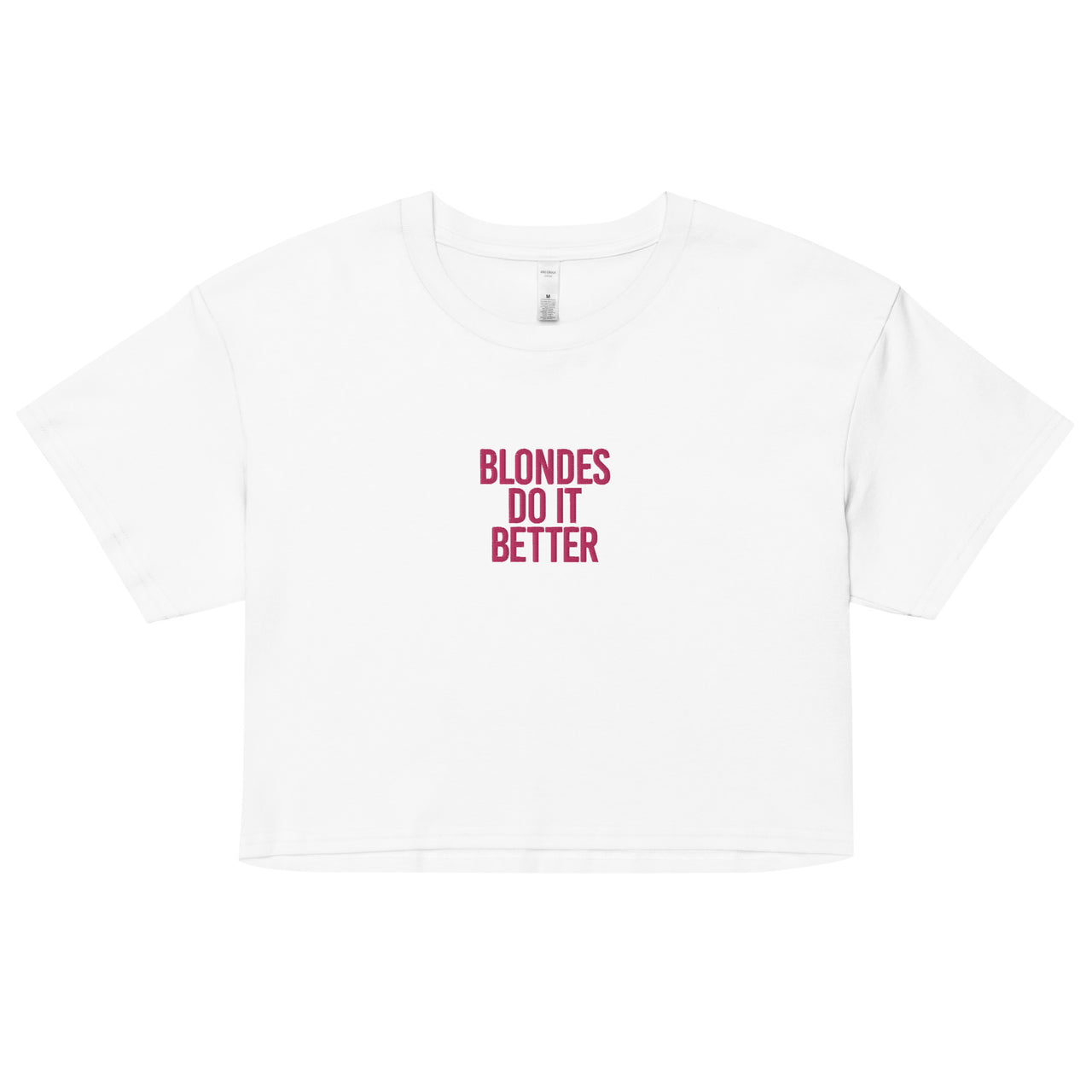 BLONDS DO IT BETTER WOMEN’S CROP TOP