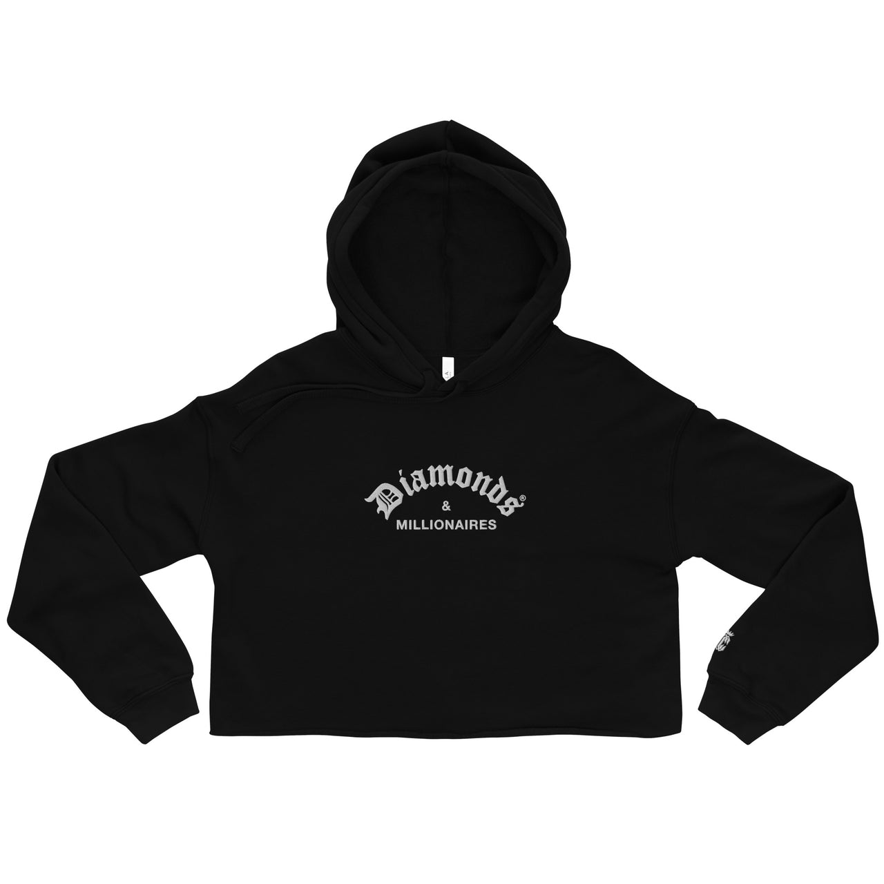 DIAMONDS & MILLIONAIRES CROP HOODIE