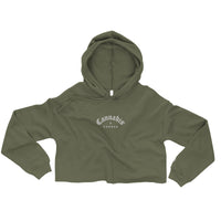 Thumbnail for CANNIBIS COGNAC CROP HOODIE