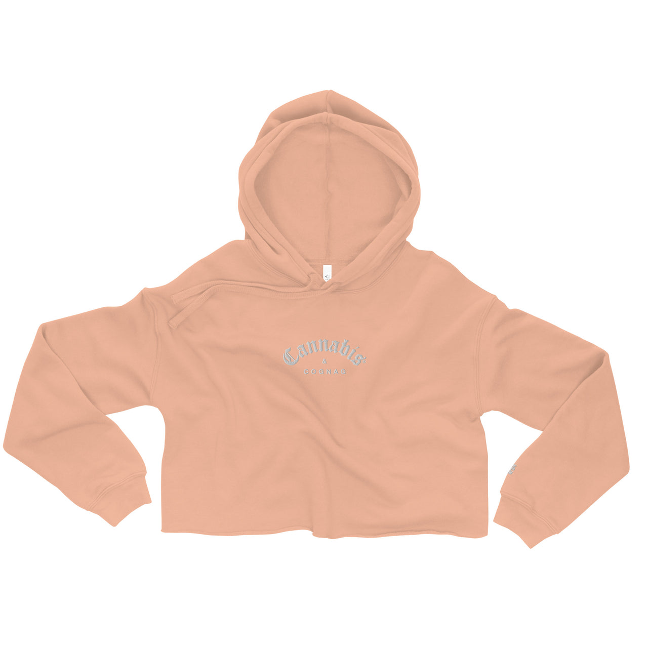 CANNIBIS COGNAC CROP HOODIE